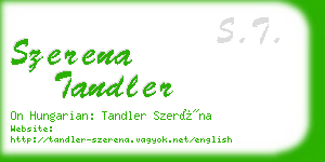 szerena tandler business card